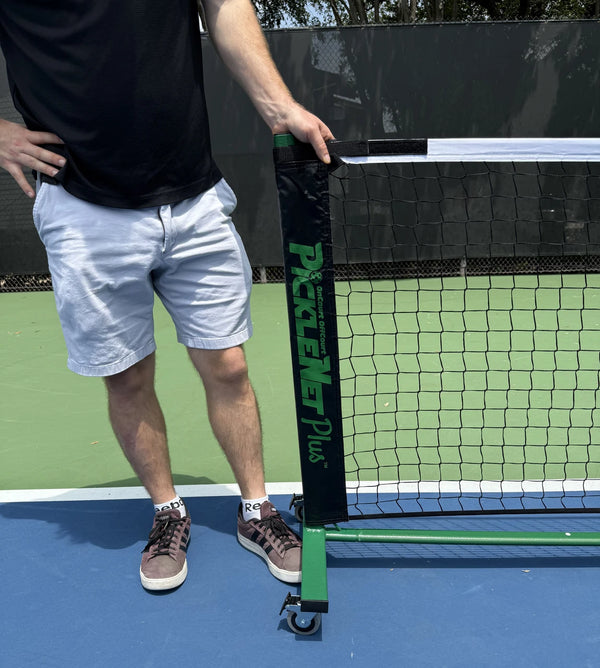 PickleNet Plus Portable Pickleball Net with Wheels
