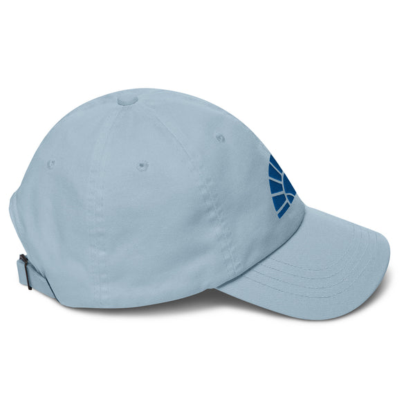 Florida Tennis sun logo Dad hat- Light Blue and Royal blue embroidery (unisex)